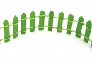 Забор деревянный зеленый