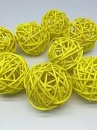 Ротанговые шары желтые